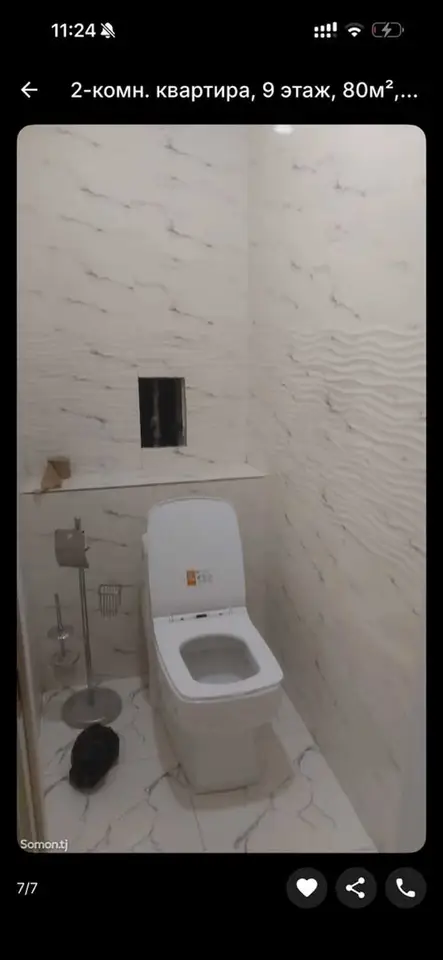 2-room apartment, floor 9, 80 m², Firdavsi