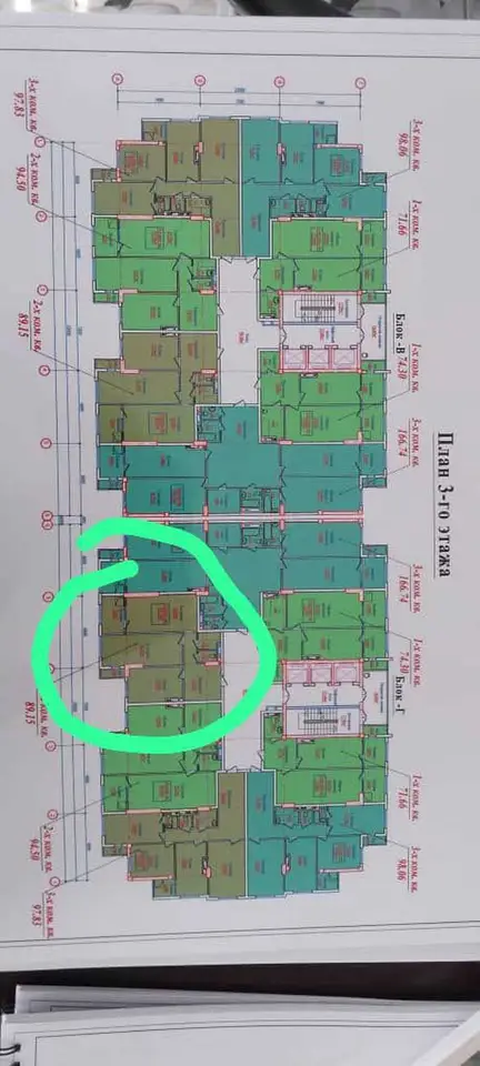 2-room apartment, floor 11, 86 m², Sino