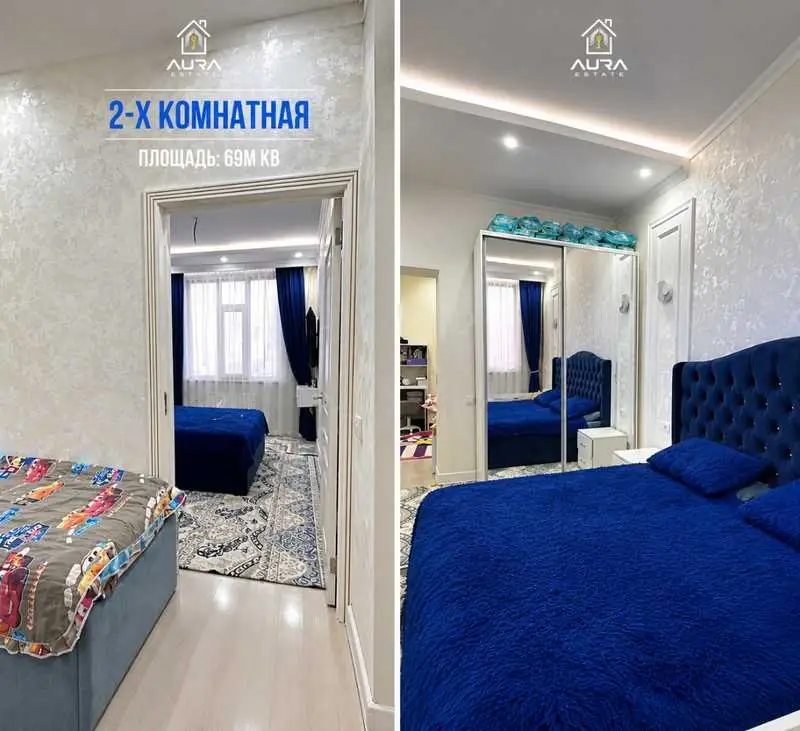 2-комн. квартира, 11 этаж, 69 м², Шохмансур