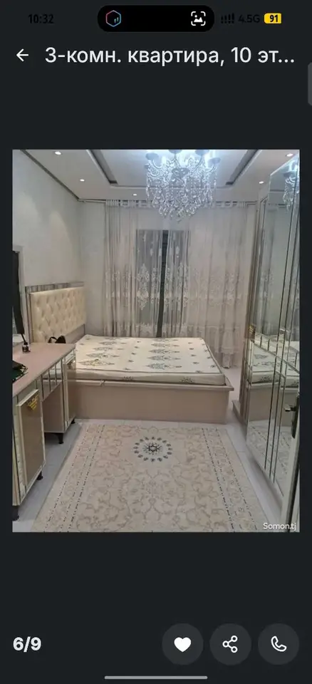 2-комн. квартира, 10 этаж, 90 м², Гипрозем