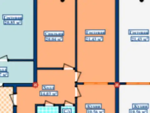 2-комн. квартира, 11 этаж, 75 м², Шохмансур