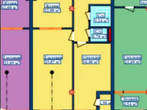 2-комн. квартира, 11 этаж, 72 м², Шохмансур