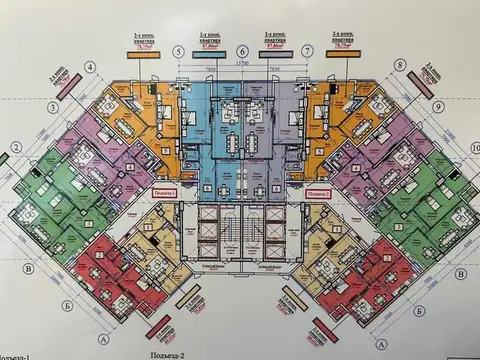 2-комн. квартира, 2 этаж, 68 м², 104 мкр