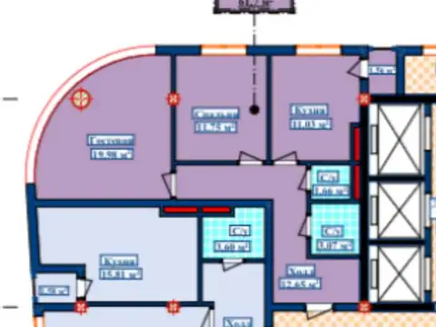 2-комн. квартира, 11 этаж, 61 м², Шохмансур