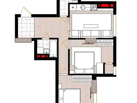 2-комн. квартира, 4 этаж, 52 м², Сино
