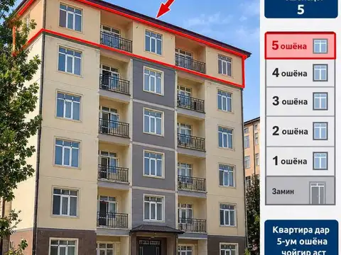 2-комн. квартира, 5 этаж, 33 м², Фирдавси